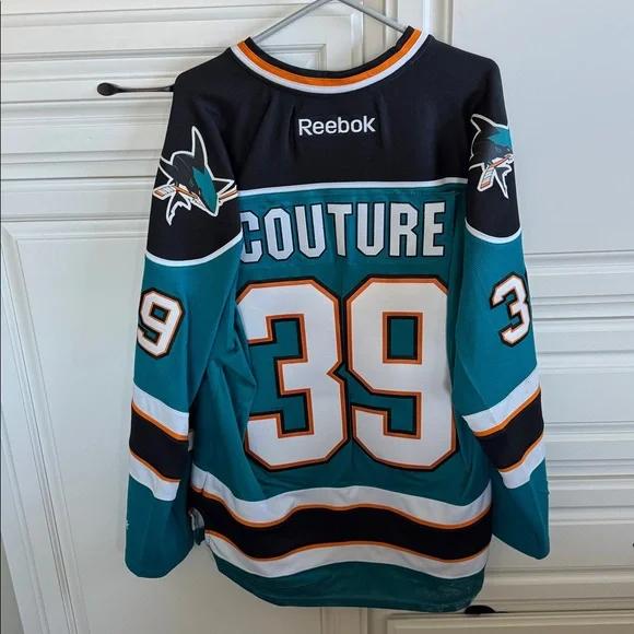 Reebok Teal and Black San Jose Sharks ‘Logan Couture’ Jersey